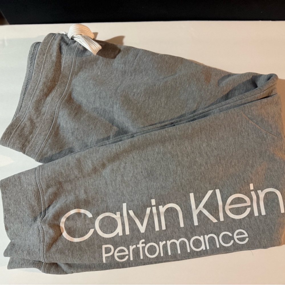 Calvin Klein Gray Performance Track Pants